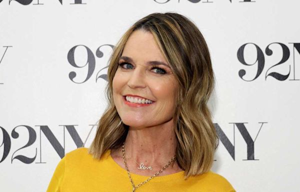 Savannah Guthrie Slips Into Silk Floral Dress for Edgy Nighttime Look