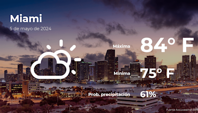 Clima de hoy en Miami para este domingo 5 de mayo - La Opinión