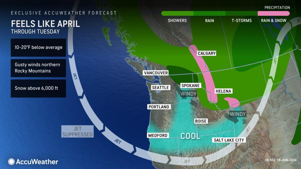 Wild West: Snow aims for northern Rockies as wildfire danger lingers to the south