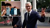 Apple sales drop but Tim Cook sees return to growth as iPhone maker invests in AI