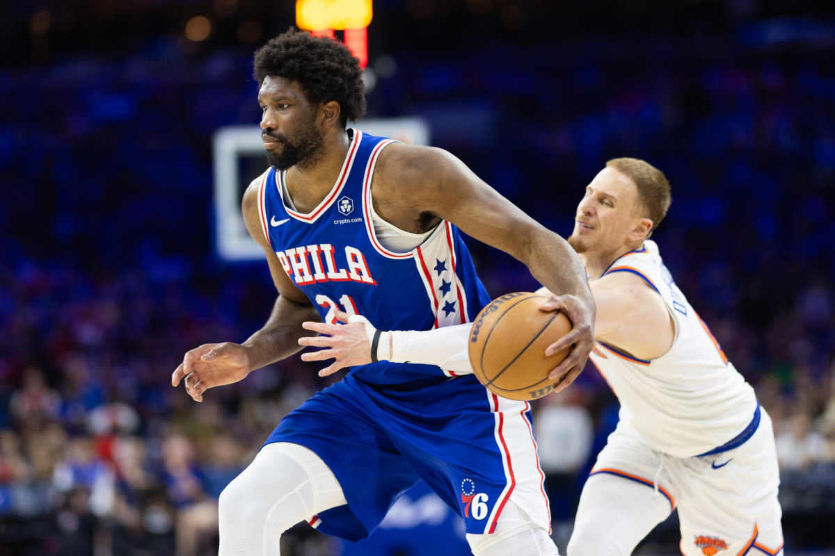 Joel Embiid's One-Word Reaction to Donte DiVincenzo's Flop Against Pacers