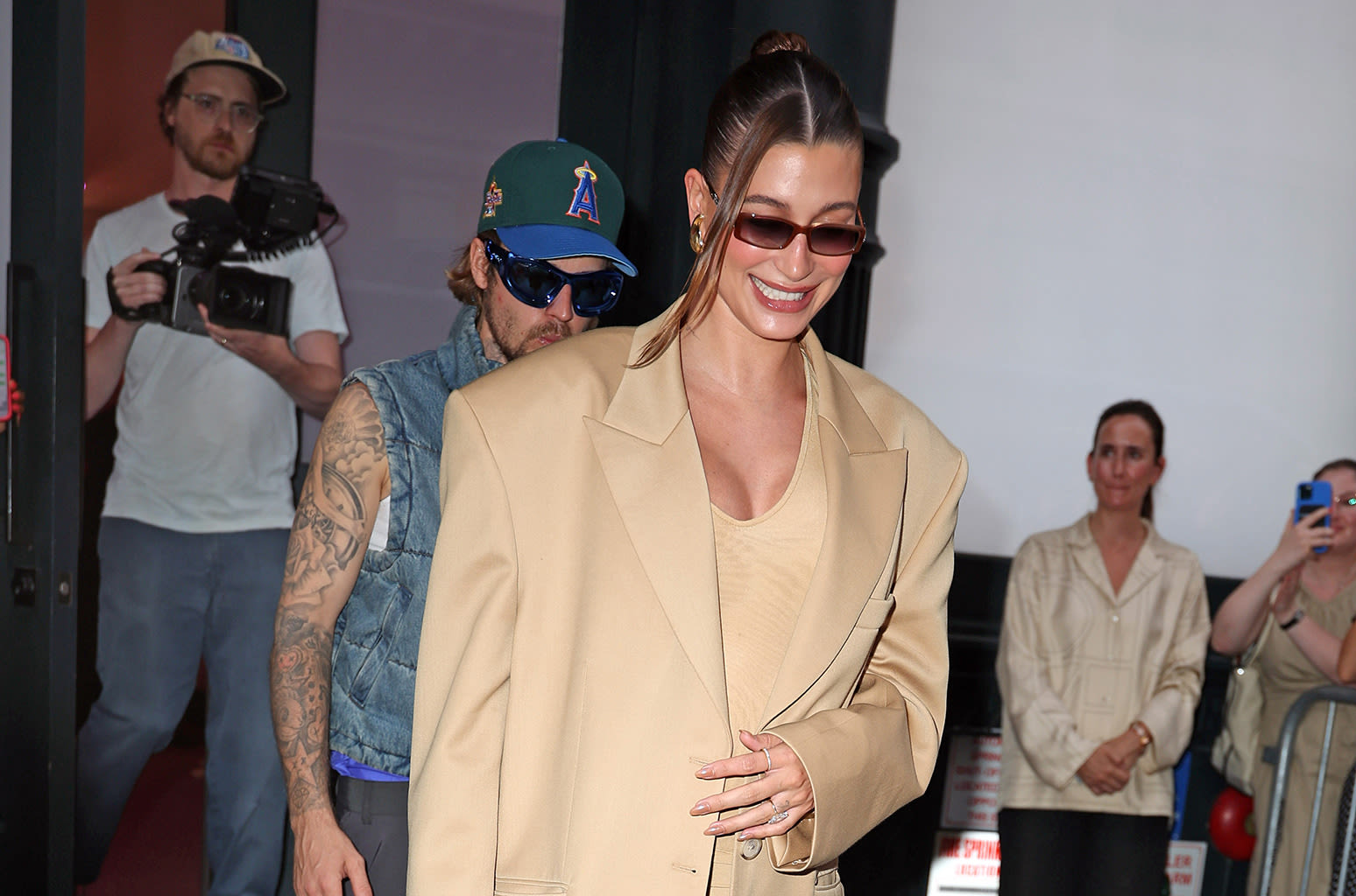 Justin Bieber Holds Onto Wife Hailey Bieber’s Baby Bump in Adorable Instagram Post