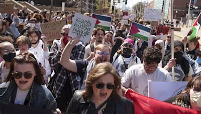 Anti-war protests continue Monday at U of M and Hamline, organizers set up encampment