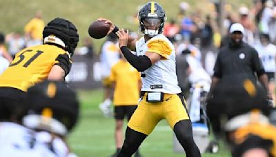 Steelers’ Justin Fields embraces opportunity to take 1st-team reps with Russell Wilson out