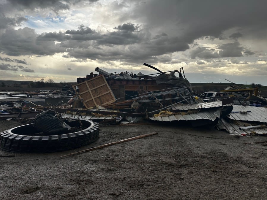 KSN Storm Tracker Jacob Honeycutt shows damage from tornadoes in Iowa