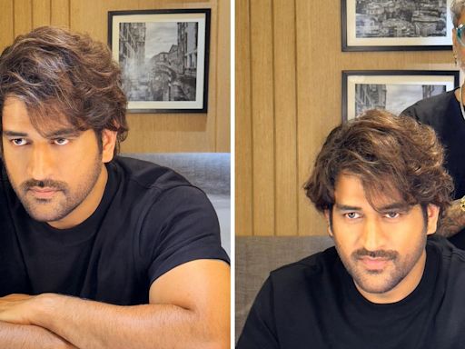 MS Dhoni rocks dapper new hairstyle, fans go wild: ‘Man is aging in reverse'