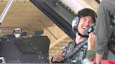 2x NASCAR champion gets some air in F-16 fighter jet at Shaw Air Force Base