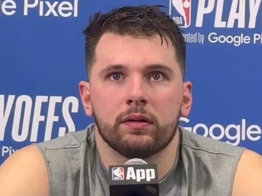 Luka Doncic no sabe dónde meterse: surrealista momento 'NSFW' durante su rueda de prensa