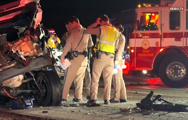 3 killed, 5 hurt in chain-reaction crash on south I-5 near Camp Pendleton that closed freeway