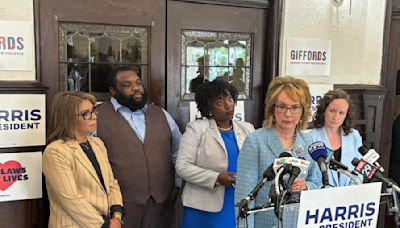 McClinton and Giffords discuss gun violence at Harris campaign event in Philadelphia