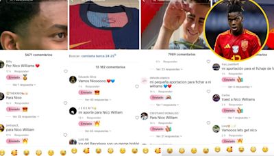 Locura por Nico Williams en el Tiktok del Barça: multitud de aficionados se suman a un 'crowdfunding' para su fichaje