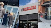 ‘I’ve never seen so many people waiting for Chipotle at 10am’: Over-eager Chipotle customers mocked for waiting for restaurant to open in morning