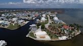 Flying over Matlacha, Pine Island one year after Hurricane Ian provides dramatic views