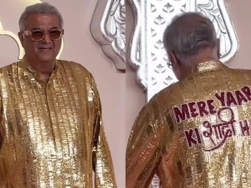 Boney Kapoor Makes A Dashing Entrance At Anant Ambani-Radhika Merchant's Wedding; Watch Here - News18