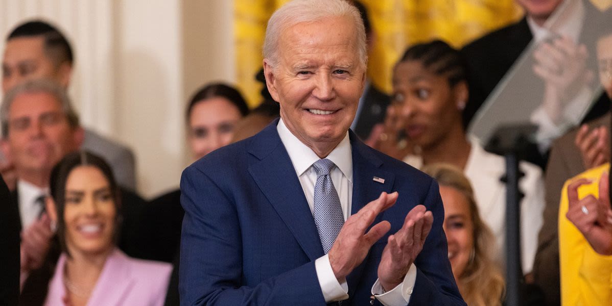 Joe Biden Goofs In Praising Candace Parker As WNBA Champs Visit White House