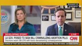 "Your state is 46th out of 50 for maternal expectancy": CNN questions Louisiana moving to crack down on abortion pills.