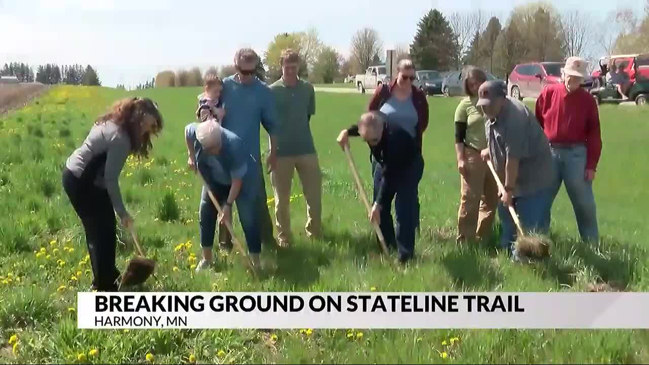 Breaking ground on Harmony Stateline Bike Trail