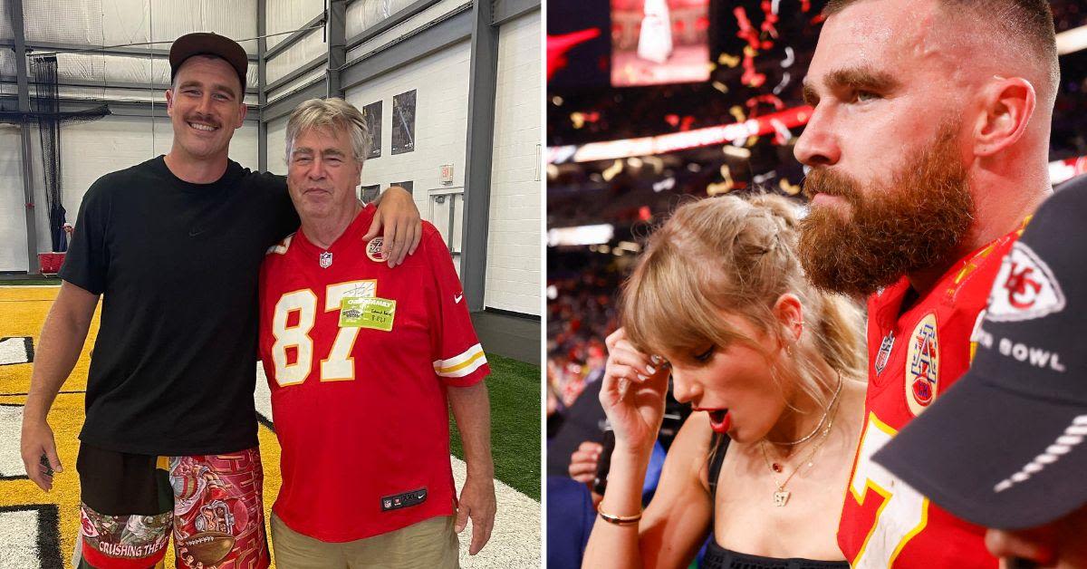 Travis Kelce's Dad Ed Hilariously Reacts to Outrageous Theory About Athlete's Romance With Taylor Swift: 'That's My Boy!'