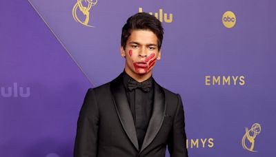 ‘Reservation Dogs’ Star D’Pharaoh Woon-A-Tai Brings Symbolic Message to Emmys With Red Hand Painted on Face