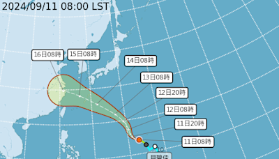 中秋賞月有難度？貝碧佳颱風9/15最接近台灣 外圍環流雨彈恐灌北部