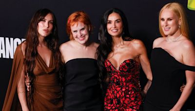 Demi Moore Poses With Her 3 Daughters at The Substance Premiere