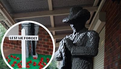 Maida Vale Lego hobbyist Ben McCullock creates Anzac statue to pay respects