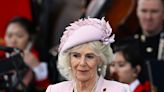 Camilla's sweet nod to France as she rewears pink dress and hat at D-Day event