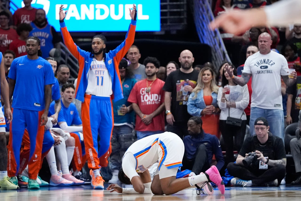 Gilgeous-Alexander, Thunder roll to 3-0 series lead with 106-85 win over the Pelicans