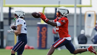 Patriots training camp Day 9: Jacoby Brissett throws last-second TD, Drake Maye’s 2-minute drill stalls