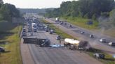 Developing: Major wreck involving overturned tanker on I-485 by Mallard Creek