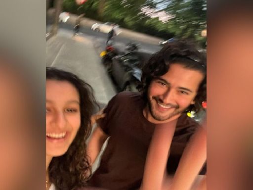 Sitara Ghattamaneni captures an out-of-focus selfie with superstar dad Mahesh Babu on their holiday