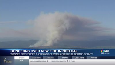 Crozier Fire Erupts in Northern California, Evacuations Underway