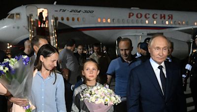 Putin greeted children of freed sleeper agents in Spanish as they had only discovered they were Russian on the flight to Moscow, Kremlin says