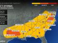 Close to 80 million at risk of severe weather in eastern, southern US on Thursday