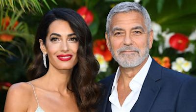 Amal Clooney could be a movie star in shoulder-baring dress alongside husband George