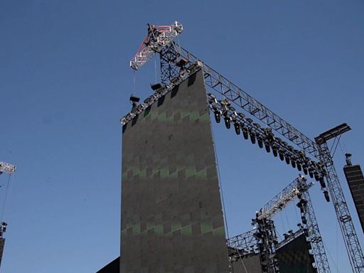 RAW VIDEO: The stage is erected ahead of Madonna's Rio de Janeiro concert