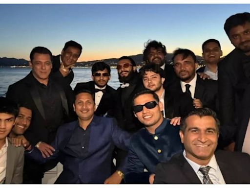 Salman Khan, Ranveer Singh, MS Dhoni and others enjoy boys night at Anant Ambani-Radhika Merchant's cruise pre-wedding bash - See INSIDE photo - Times of India