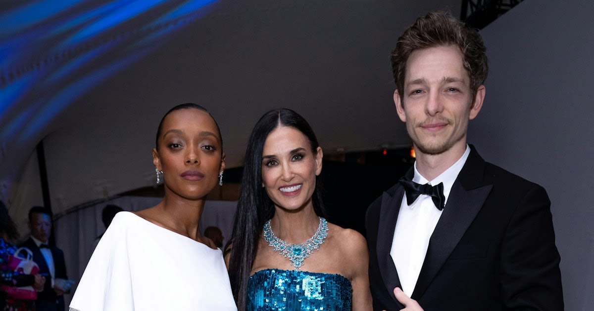 Demi Moore Honors Trophée Chopard Winners Sophie Wilde & Mike Faist at the Cannes Film Festival