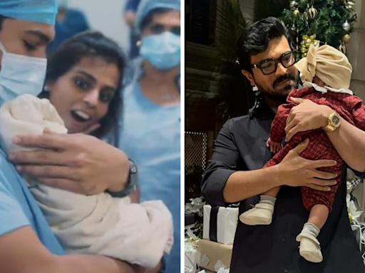 Klin Kaara turns one, Ram Charan shares a video as he relives holding his daughter for first time | Telugu Movie News - Times of India