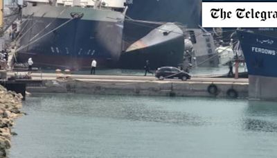 Iranian warship capsizes in Gulf port ‘accident’