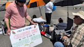 Pro-Palestinian protest moves from UNM campus to Kirtland Air Force Base