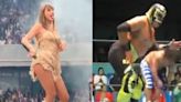 Video: comparan a Taylor Swift con luchador Mr. Niebla por baile