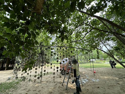 台南山上花園水道博物館裝置藝術「秘鏡」移除 (圖)