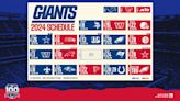 Giants 2024 Regular Season Schedule Announced