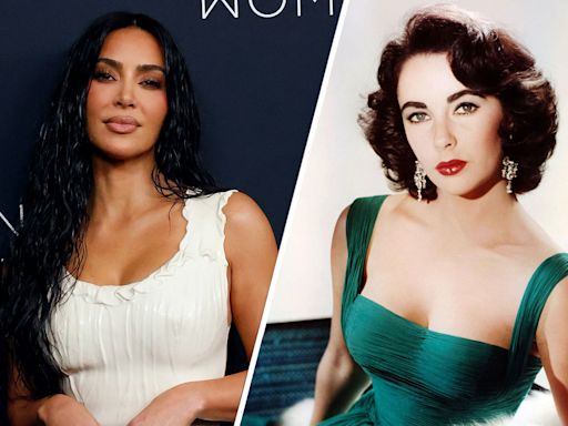 What is Kim Kardashian’s link to Elizabeth Taylor?