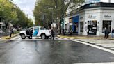 Impactante accidente con un patrullero en pleno centro platense - Diario Hoy En la noticia