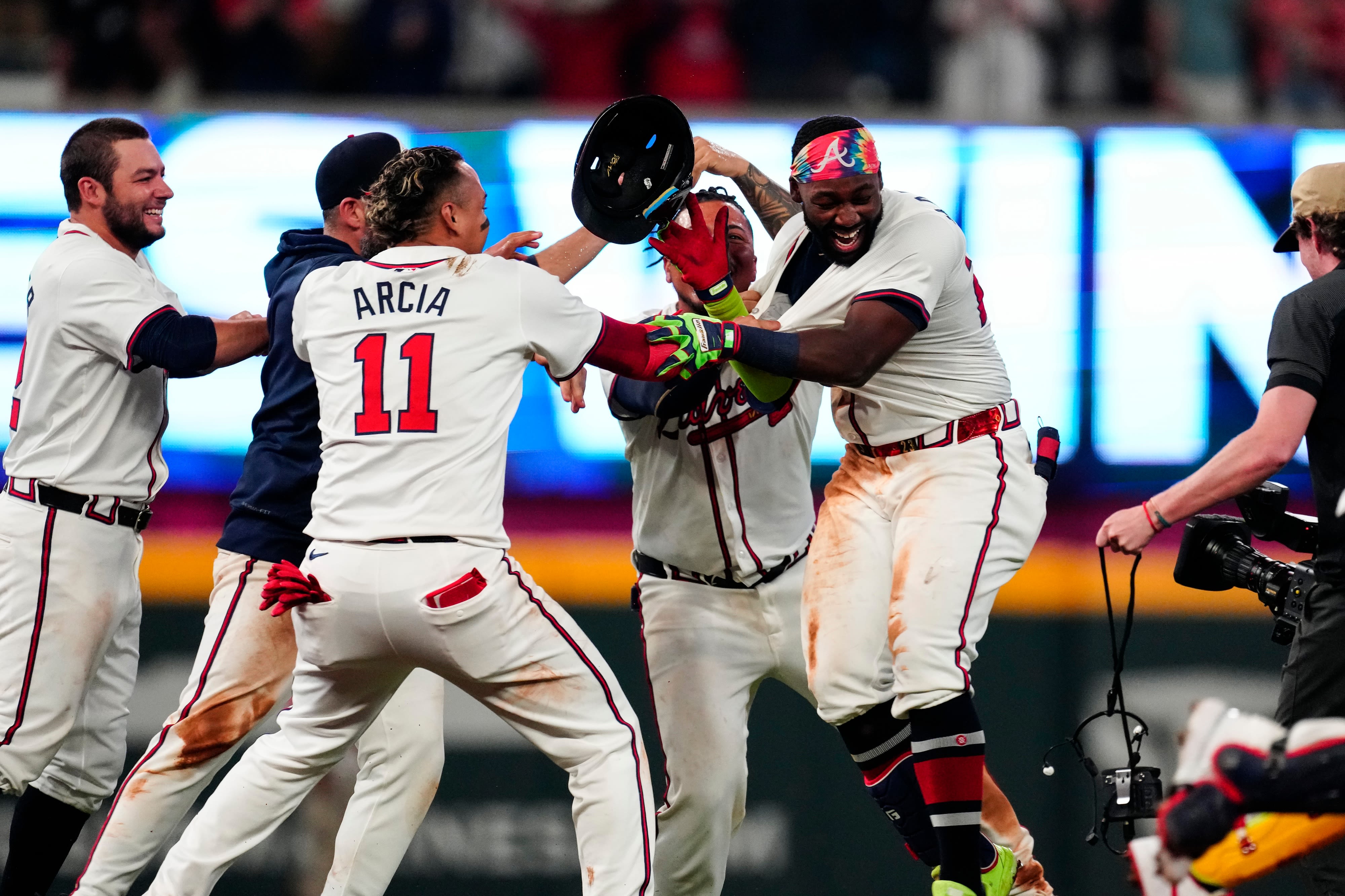 Michael Harris II hits an RBI double in the 10th inning to lift Braves past Marlins 4-3