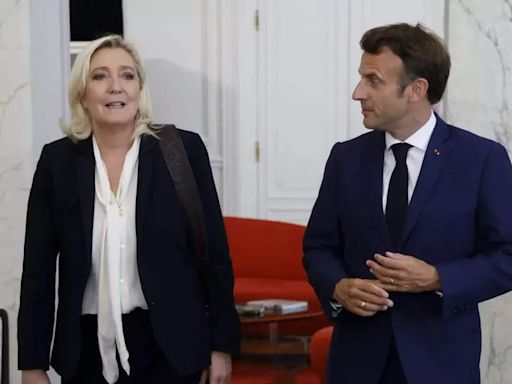 Setback for Macron: Far Right wins first round of election in France - Times of India