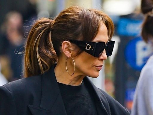 Jennifer Lopez Puts Her Navy Outfit Into Overdrive With a Matching Birkin