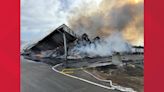 Fire at nut storage building near Ripon is still active 24 hours later